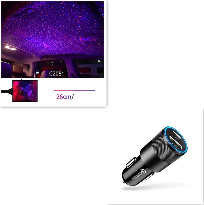 Star Light Projector Party Lights USB LED Light Interior Lighting LED Interior Car Lights Starry Sky Galaxy Night Lights tableandwalllamps