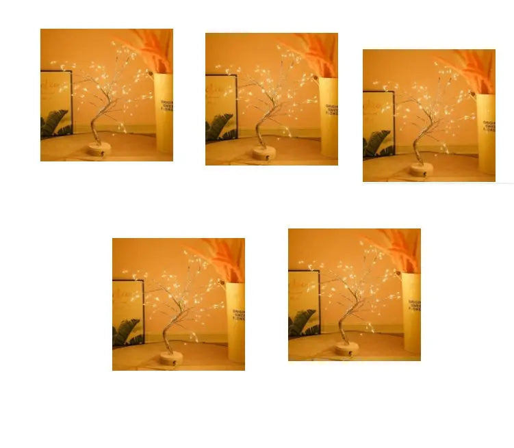 Led Copper Wire Light Bedroom Light tableandwalllamps