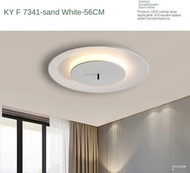 Creative UFO Wall Bedroom Simple LED Ceiling Light tableandwalllamps