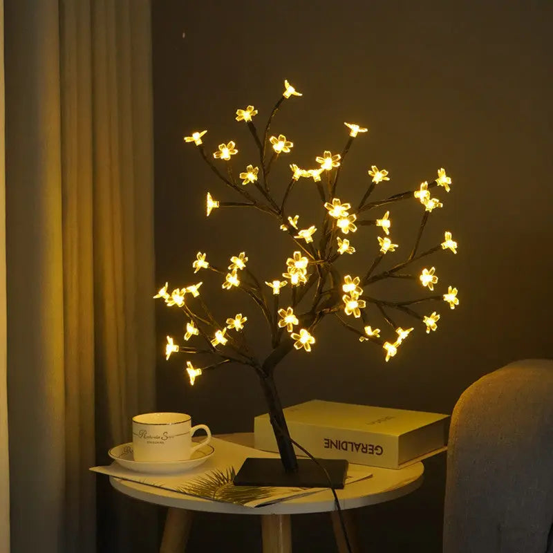 Fiber Optic Flower Room Decoration Gift Night Light tableandwalllamps