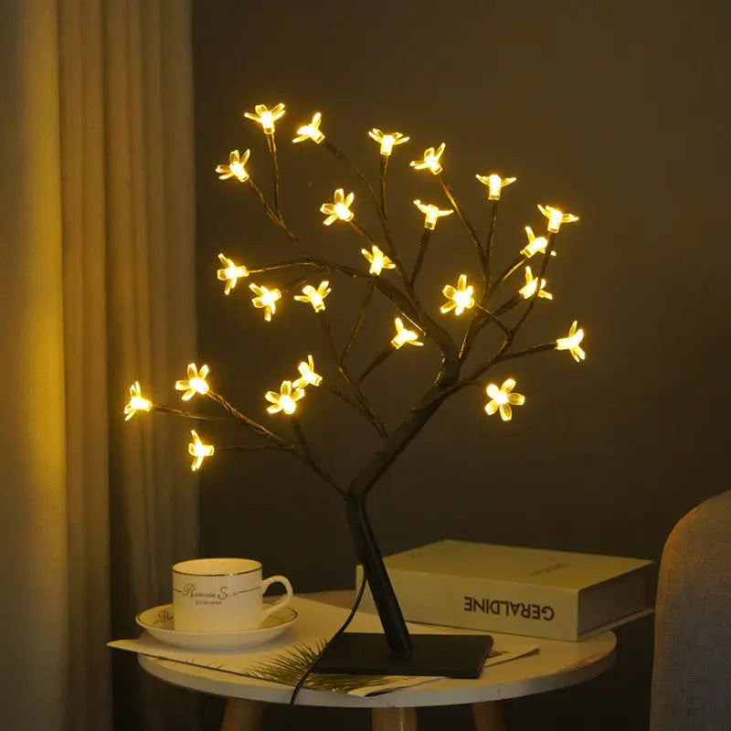 Fiber Optic Flower Room Decoration Gift Night Light tableandwalllamps