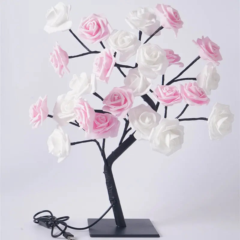 Fiber Optic Flower Room Decoration Gift Night Light tableandwalllamps