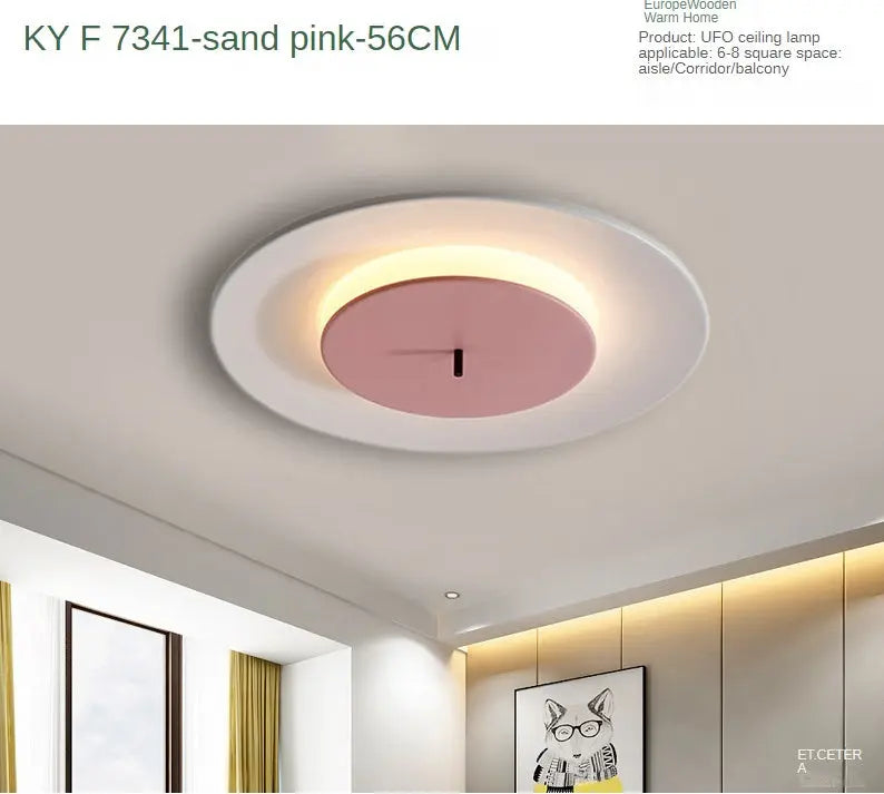 Creative UFO Wall Bedroom Simple LED Ceiling Light tableandwalllamps