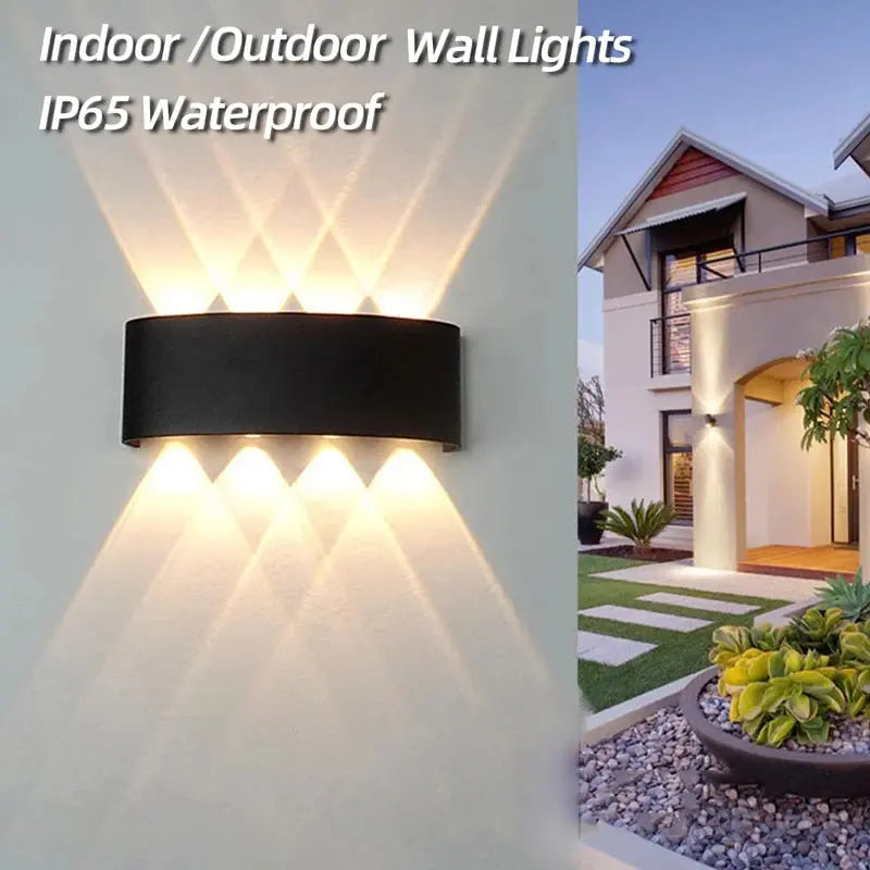 Aluminum LED Wall Lamp Waterproof IP65 Outdoor Garden Lights 8W 12W Interior Wall Light for Bedroom Living Room Stairs Lighting tableandwalllamps