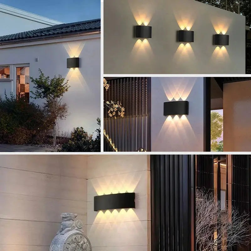 Aluminum LED Wall Lamp Waterproof IP65 Outdoor Garden Lights 8W 12W Interior Wall Light for Bedroom Living Room Stairs Lighting tableandwalllamps