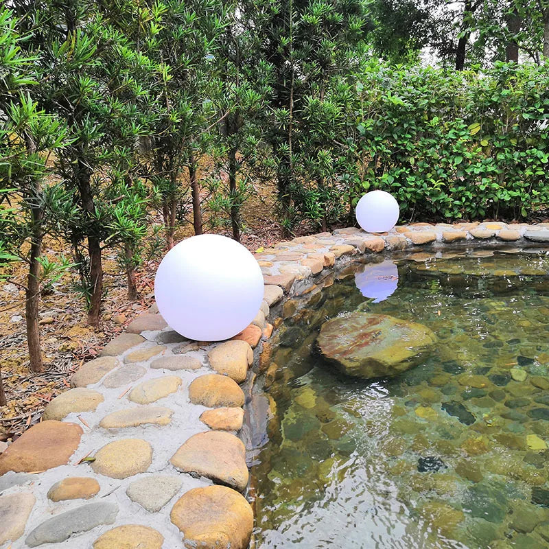 Waterproof LED Garden Ball Light landscape lighting deco jardin exterieur Outdoor Party Wedding bar piscina Floating Lawn Lamps tableandwalllamps