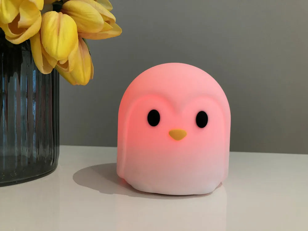 Rabbit Cow Cat LED Night Light Touch Sensor Colorful Battery Powered Silicone Animal Lamp for Children Baby Gift tableandwalllamps