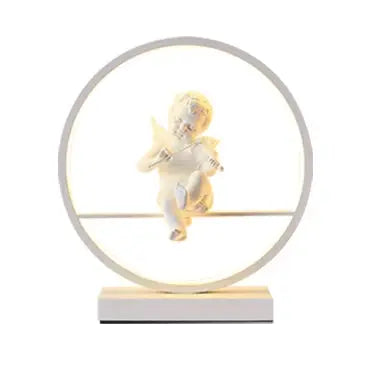 Angel doll table lamp bedside Romantic warm Couple desk lamp Modern LED lighting for home living room decor Bird table lamp tableandwalllamps