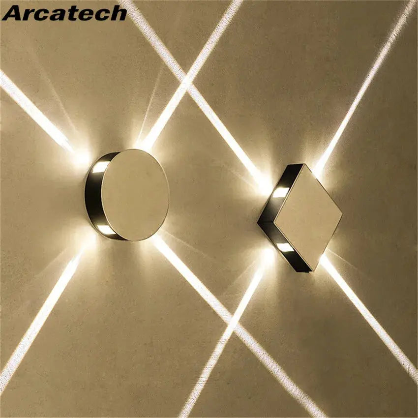 Led Wall Lamp Bedside Lamp Bedroom Living Room Wall Lamp Modern Simple Creative Corridor Hotel Cross Star Wall Lamp tableandwalllamps