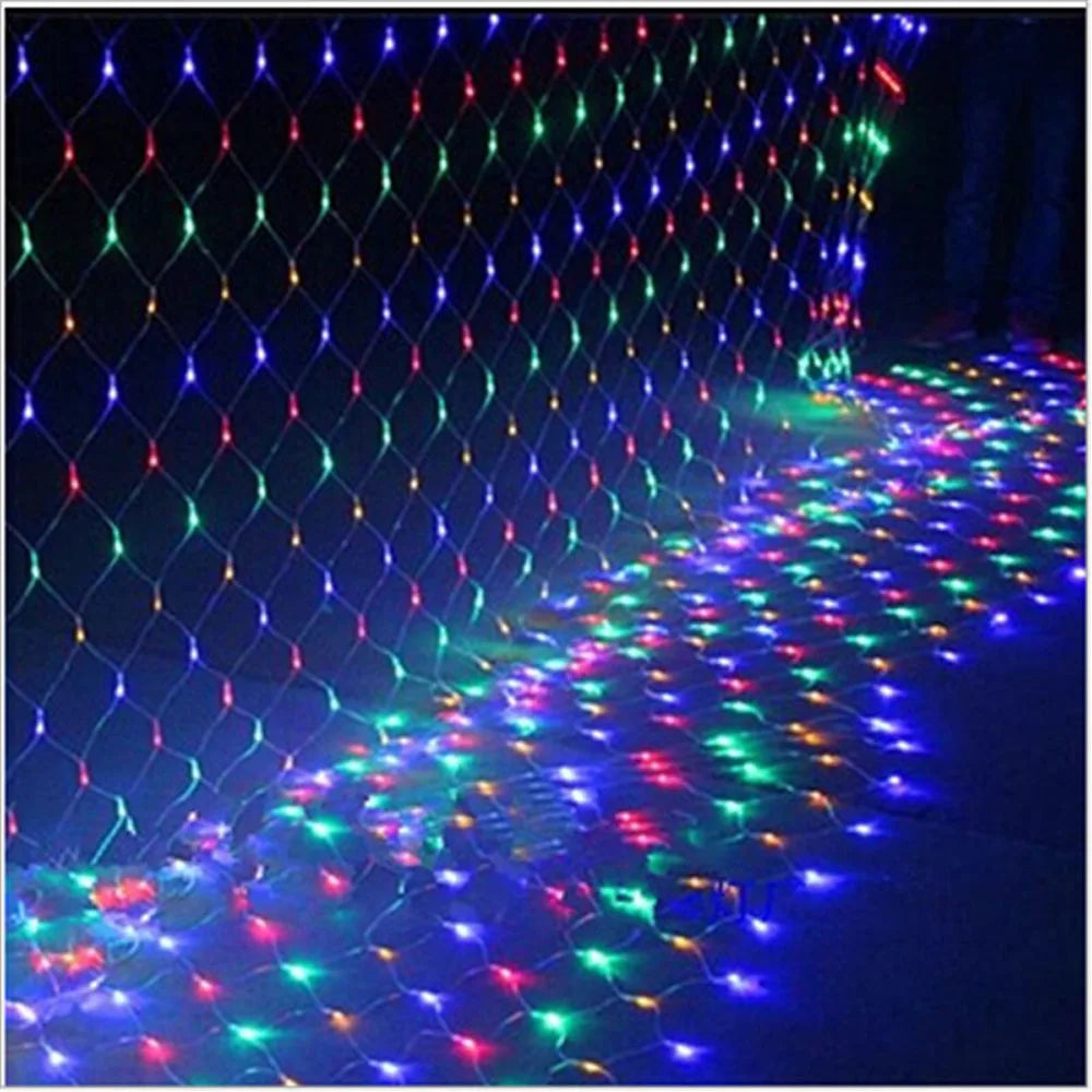 Net Mesh Led Lights 3M/6M/12M LED String Christmas Fairy Curtain Garland Outdoor Waterproof For Party Garden Wedding Decoration tableandwalllamps