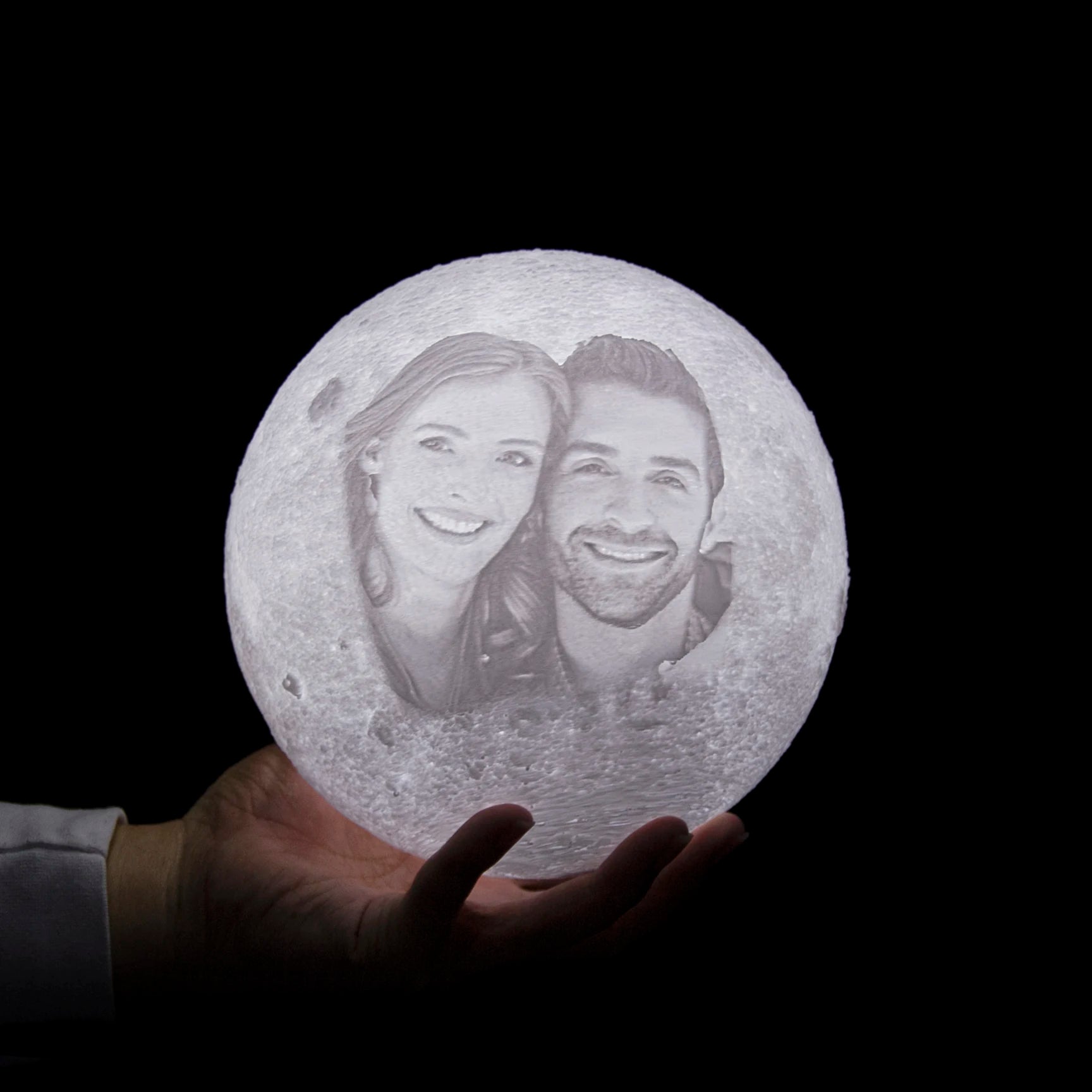 Customized 3D Printing Moon Lamp Personalized Photo Text Night Light USB Rechargeable Gift for Birthday Mother's Valentine Day tableandwalllamps