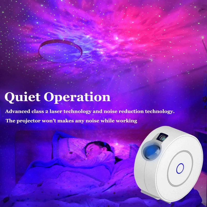 Smart Starry Sky Projector Night Light Wifi Galaxy Star Lamp LED Laser Water Wave App Wireless Control for Alexa Google Home tableandwalllamps