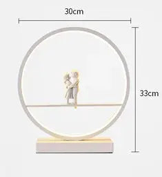 Angel doll table lamp bedside Romantic warm Couple desk lamp Modern LED lighting for home living room decor Bird table lamp tableandwalllamps