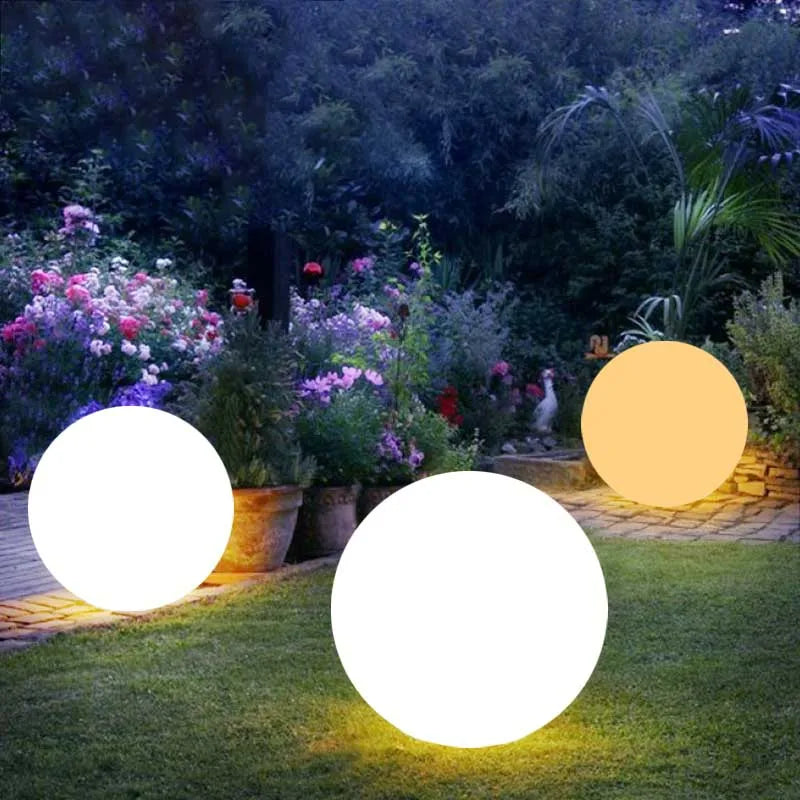 Waterproof LED Garden Ball Light landscape lighting deco jardin exterieur Outdoor Party Wedding bar piscina Floating Lawn Lamps tableandwalllamps