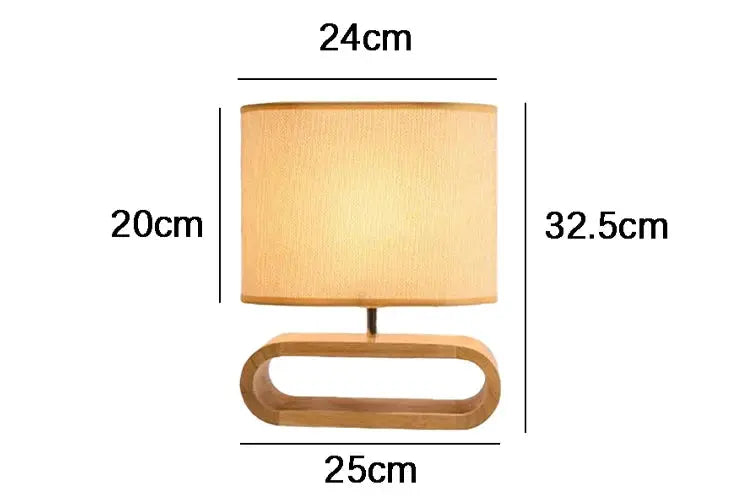 Nordic wood base table lamp cloth lampshade table lights for living room bedroom bedside desk lamp reading lights fixture E27 tableandwalllamps