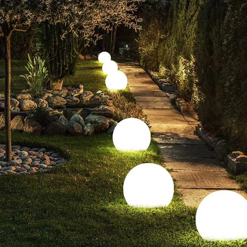 Waterproof LED Garden Ball Light landscape lighting deco jardin exterieur Outdoor Party Wedding bar piscina Floating Lawn Lamps tableandwalllamps