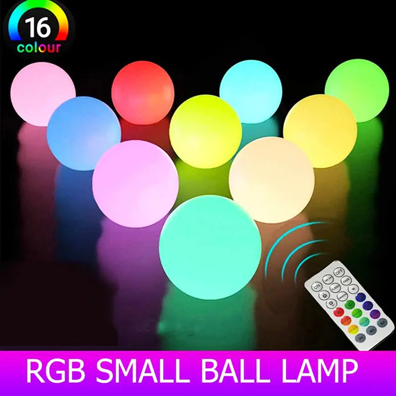 Solar LED Garden Ball Lights Outdoor Christmas Decoration Street Lawn Lamp Rechargeable RGB Swimming Pool Floating Light tableandwalllamps