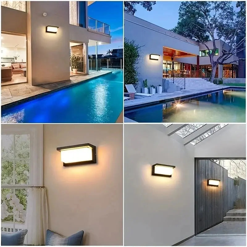 LED Wall Lamp Light AC85-265V 16W Motion Radar Sensor Cold White Warm White ABS Waterproof Modern For Indoor Outdoor Home Decor tableandwalllamps