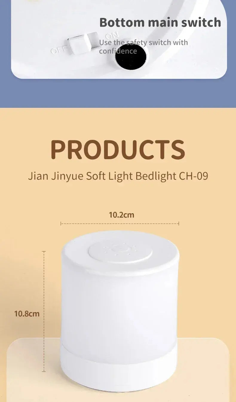 Xiaomi Bedside Led Night Lights Dimmable Charging Desktop Night Lamps Bedroom  Lighting Decoration Touch Reading Table Lamps tableandwalllamps