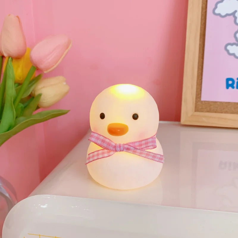 Cute Night Light Silicone Animal Duck LED Night Lamp For Baby Children Kid Bedroom Decorative Lighting Wholesale dropshipping tableandwalllamps