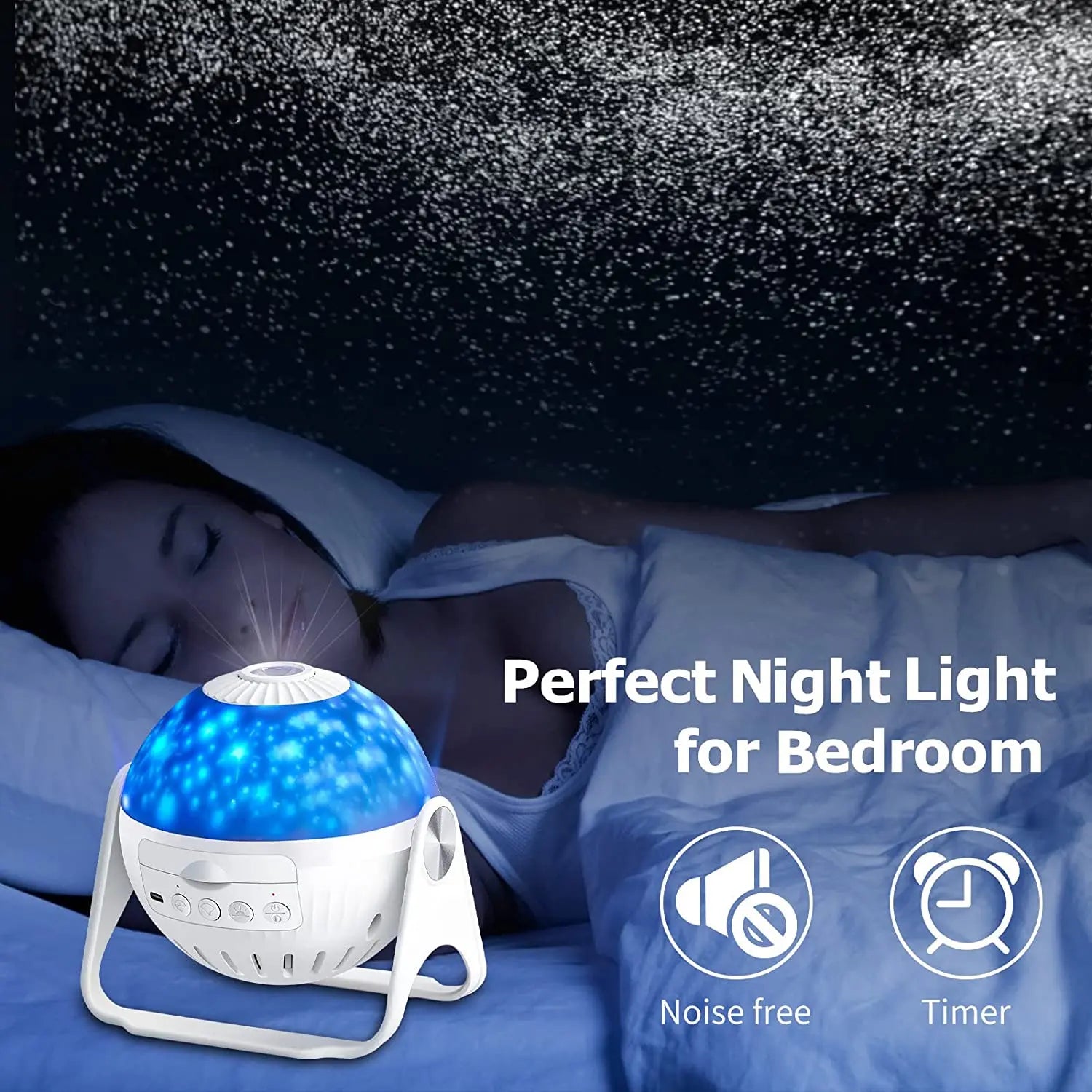 New 32 in 1  Planetarium Projector Starry Sky Night Light with Bluetooth Music Star Projector LED Lamp for  Bedroom Decor tableandwalllamps