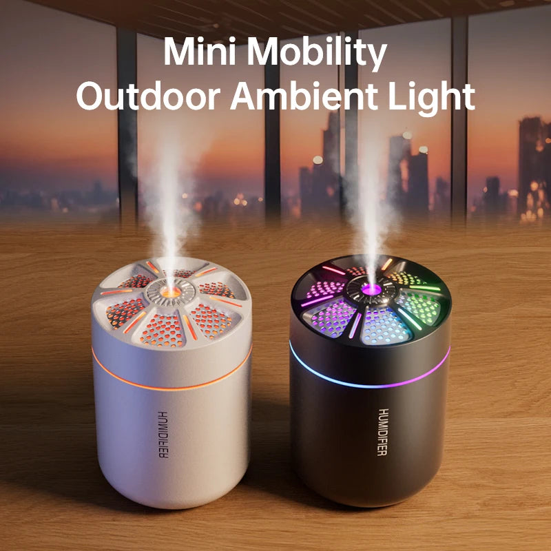 180ML Mini Air Humidifier USB Aroma Diffuser Essential Oil Aromatherapy Mist Maker For Home Bedroom Car mounted mute humidifier tableandwalllamps