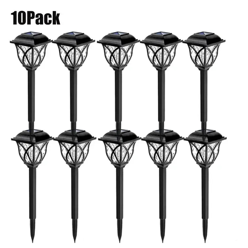 8 Pack Solar Yard Lights Bright Lawn Lights Outdoor Waterproof Led Solar Pathway Lights Landscape Path Lights tableandwalllamps