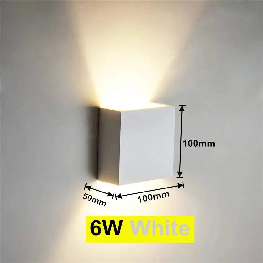 Indoor Wall Lamp Living Room Bedside Stair Light Aluminium Waterproof IP65 Balcony Sconce LED Wall Light Porch Lamp for Deco tableandwalllamps