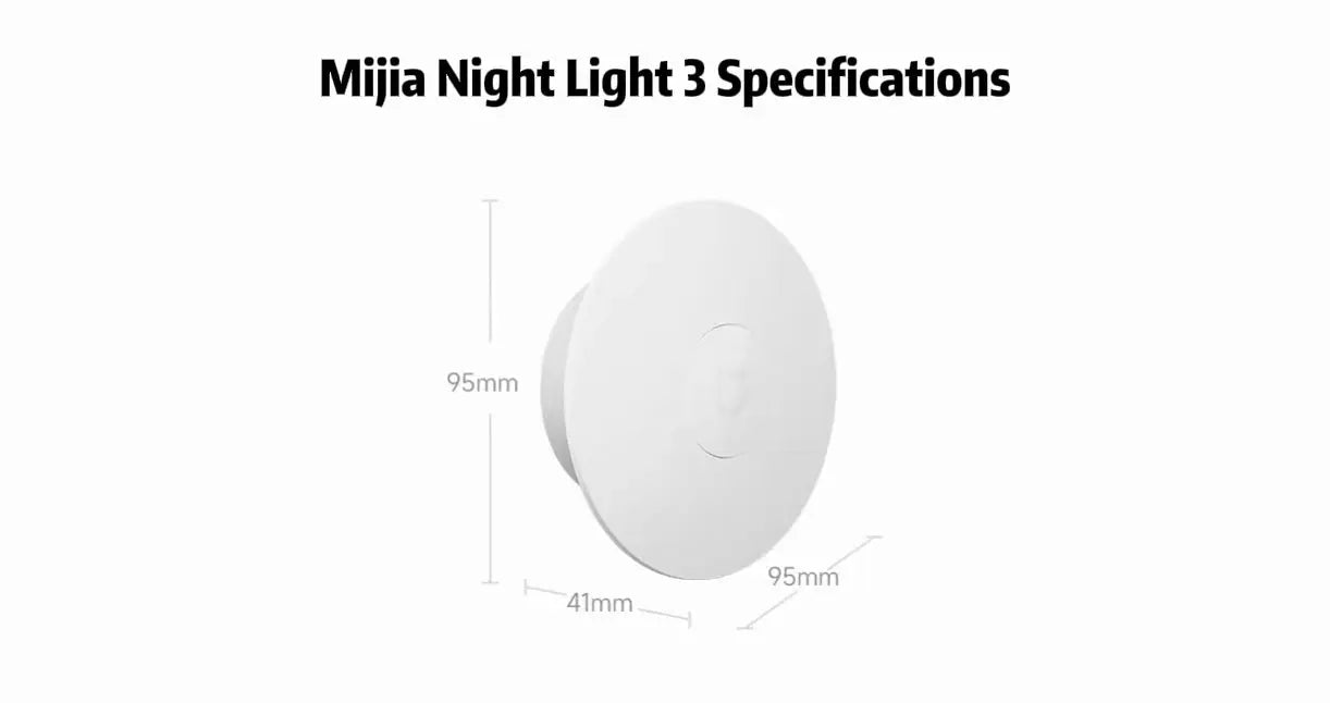 New Xiaomi Mi Home Night Light 3 Adjustable Brightness Infrared Intelligent Human Light Sensor Magnetic Base Bedroom Night Light tableandwalllamps