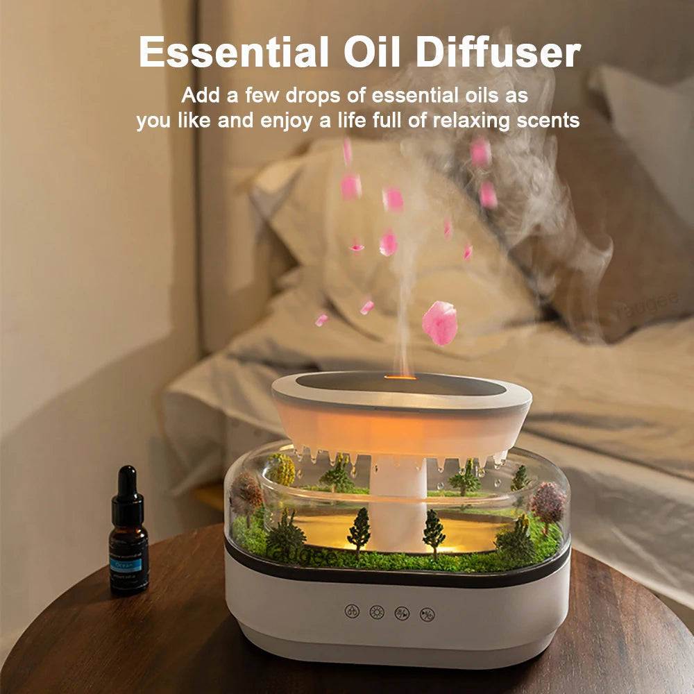 Aroma Humidifier Fragrance Diffuser Room Essential Oil Diffuser Home Aromatherapy Air Humidifier with Colorful Light and Music tableandwalllamps