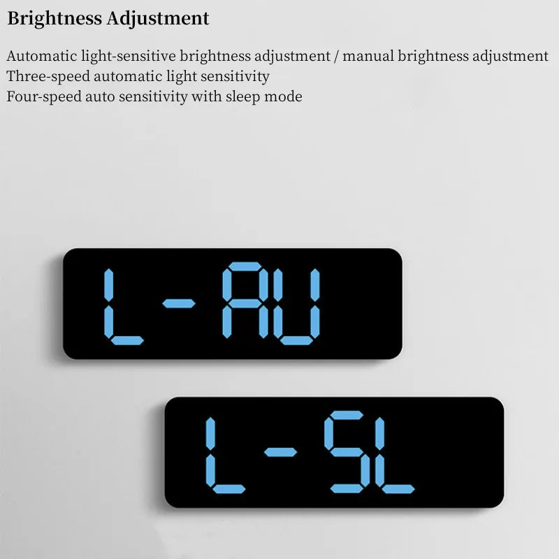 9 Inch Large Digital Wall Clock USB Powered TEMP Humidity Week Auto Dimmer DST Table Clock 12/24H Electronic LED Alarm Clock tableandwalllamps