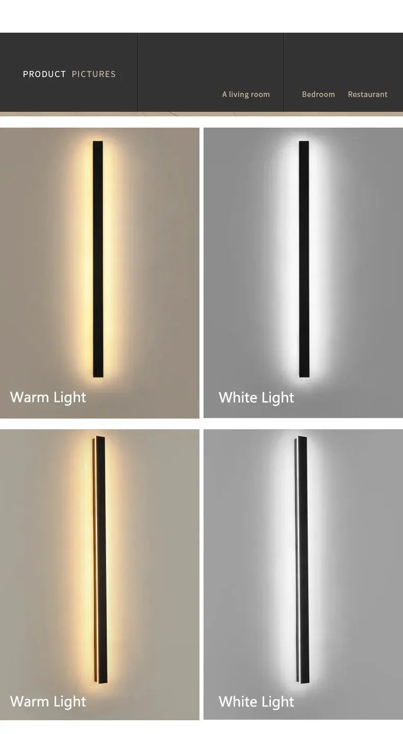 Waterproof Wall Light Outdoor Garden Wall lamps LED Lights Modern Nordic  Living Room TV Background IP65 110/220v Wall washer tableandwalllamps