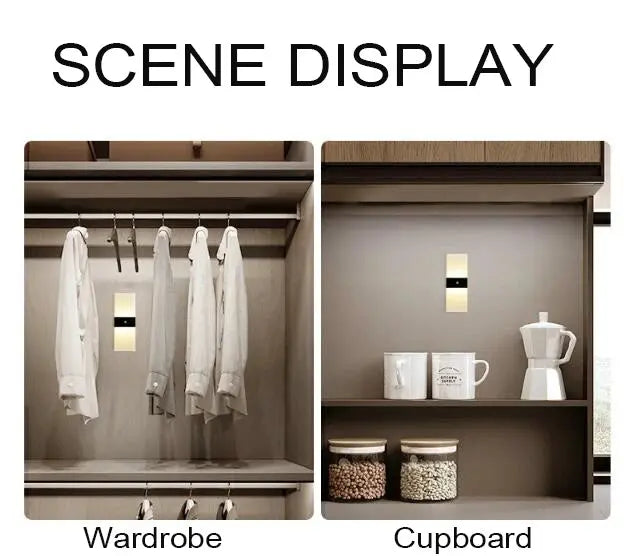 Living Room Sconce Wall Light USB Rechargeable Indoor Motion Sensor Lighting Bedroom Bedside Lamp Corridor Stairway Decor Lights tableandwalllamps