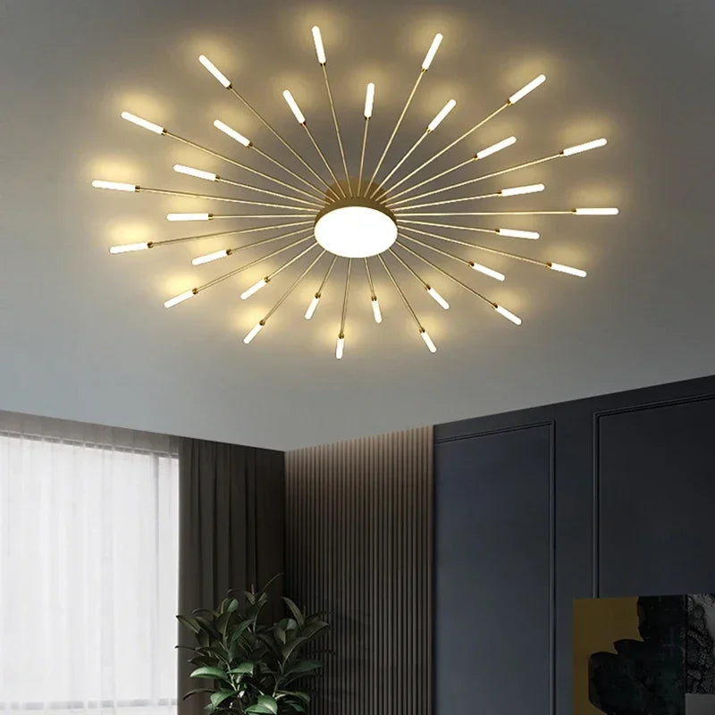 Modern Ceiling Chandelier Kitchen Lighting Nordic Home Decor Decorative Lamps  with Remote Control for Bedroom Living Room