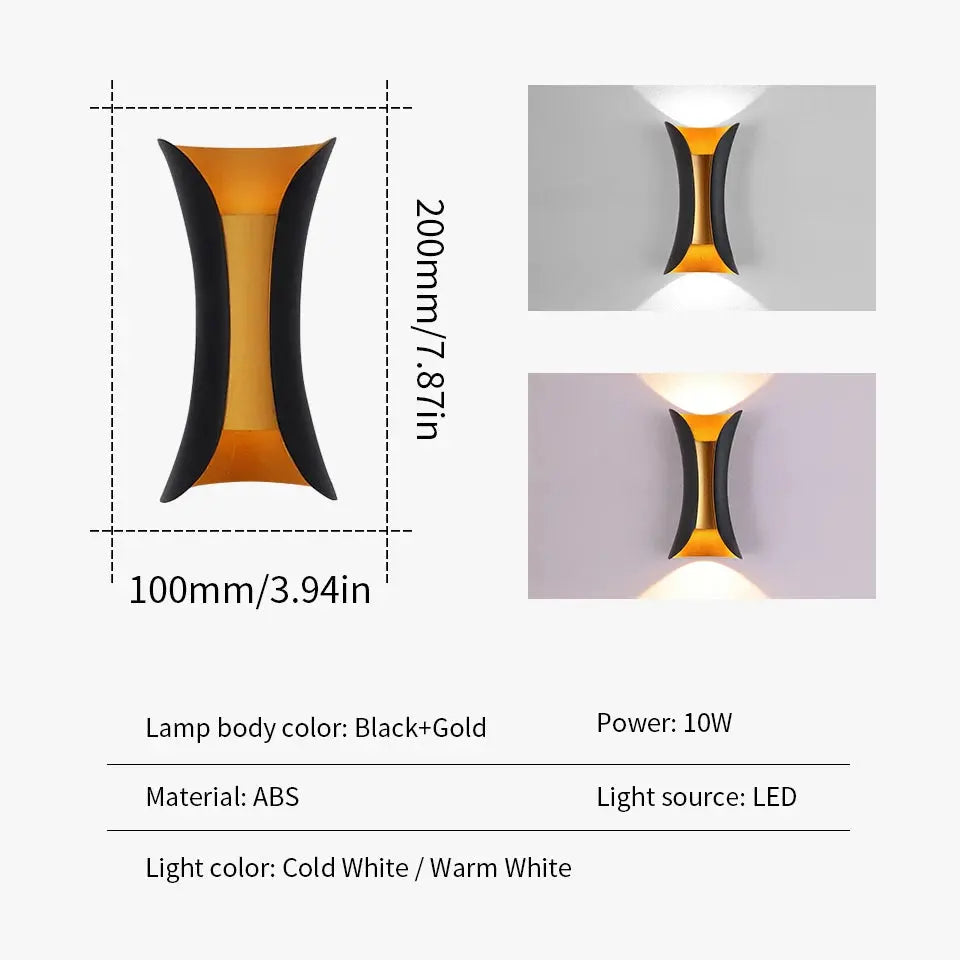 LED Wall Lamp Light 10W 85-265V Cold White Warm White ABS Material Waterproof Rainproof Modern Minimalist Style Home Outdoor tableandwalllamps