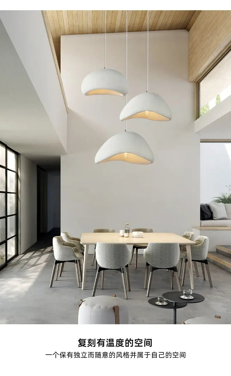 Japanese Wabi Sabi Chandelier Modern Minimalist Dining Living Room Pendant Light Bedroom Bar Designer Homestay E27 Hanghing Lamp