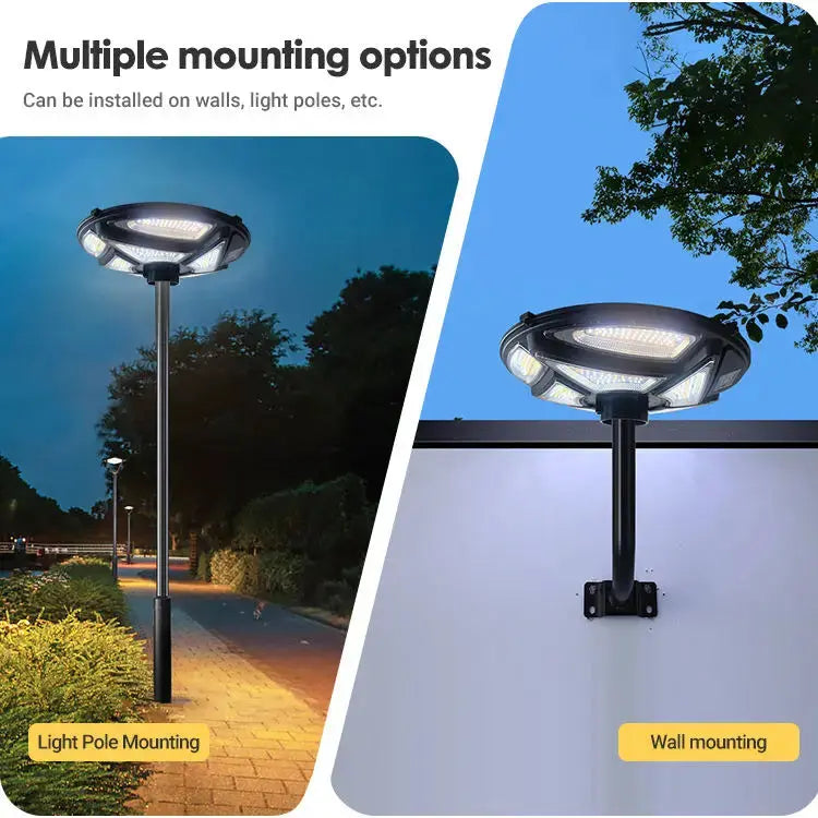 Solar Garden Lights Outdoor Waterproof with Motion Sensor and Remote Solar Street Lamp Security Lights for Parking Yard tableandwalllamps