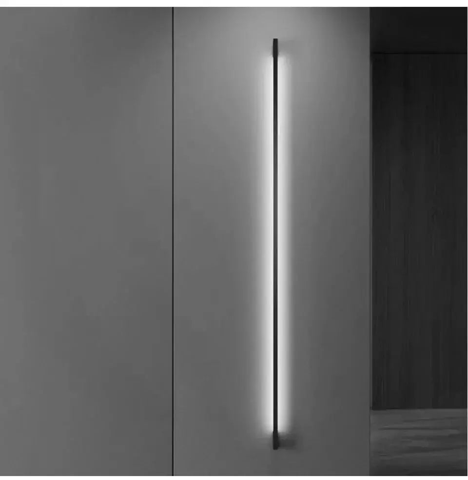 Modern Minimalist Long Wall Lamp LED Wall Mounted Light Indoor Living Room Bedroom Background Lamp Home Decora Fixtures 110/220V tableandwalllamps