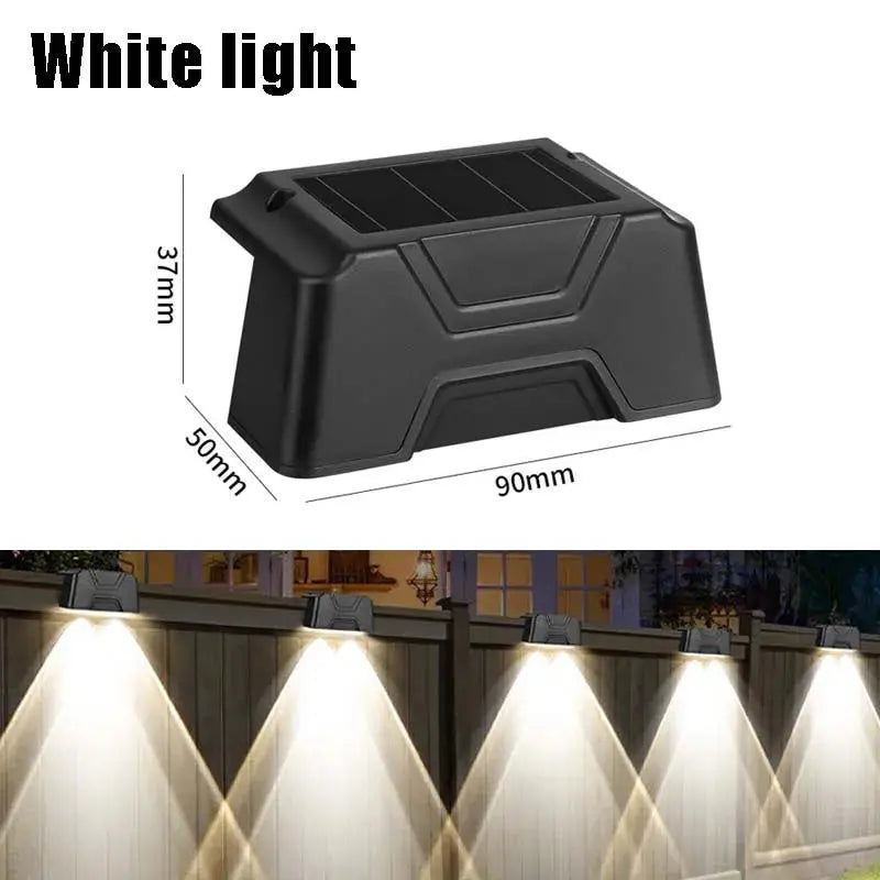 1/4/8/12/16 Pcs LED Solar Lights Outdoor IP65 Waterproof  Decorative Lamp Wall Stairs Atmosphere Light for Fence Garden Decor tableandwalllamps