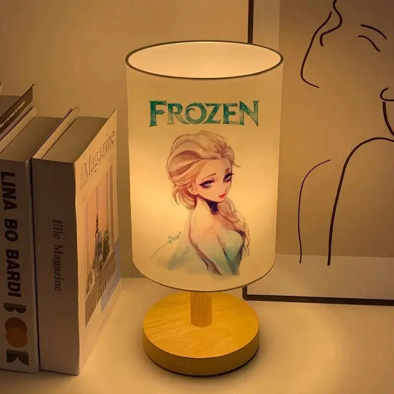 Frozen Elsa Anna Creative Home Bedroom Bedside Night Lamp Children's Eye Protection Table Lamp Desktop Decoration Ornament Gift tableandwalllamps