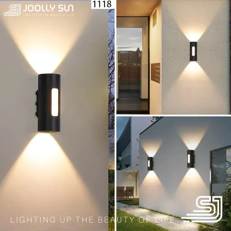 JoollySun Wall Light Outdoor Lamp Home Decor Lighting for Balcony Garden LED Waterproof Aluminium Modern Wall Mounted Sconces tableandwalllamps