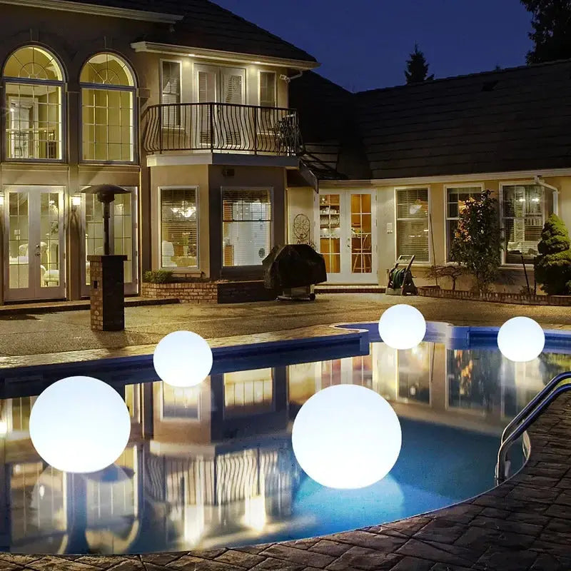 SEAN Modern Floating Ball Landscape Lamp Creative Outdoors Pool Light LED Remote Control Waterproof IP65 for Hotel Garden tableandwalllamps