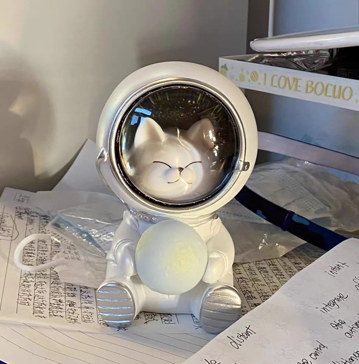 Night Lamp New Usb Charging Led Lamp Nursery Moon Animal Astronaut Cat Dog Table Decoration Baby Childrens Toy Birthday Gift tableandwalllamps