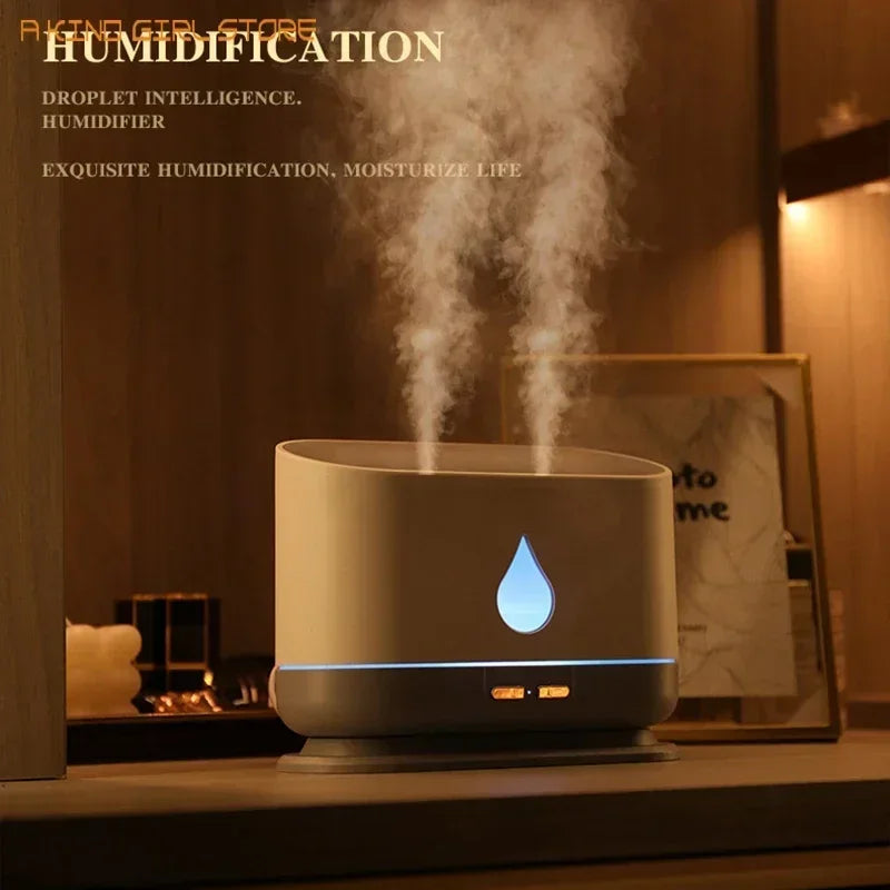 1000ML Ultrasonic Air Humidifier Aromatherapy Humidifiers Diffusers Wireless Double Spray Home Bedroom Essential Oils Diffuser tableandwalllamps