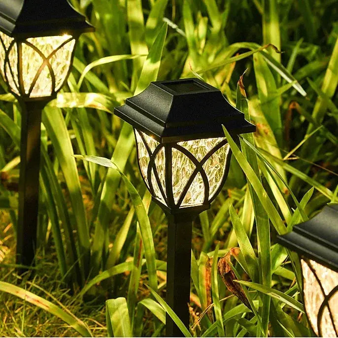 8 Pack Solar Yard Lights Bright Lawn Lights Outdoor Waterproof Led Solar Pathway Lights Landscape Path Lights tableandwalllamps