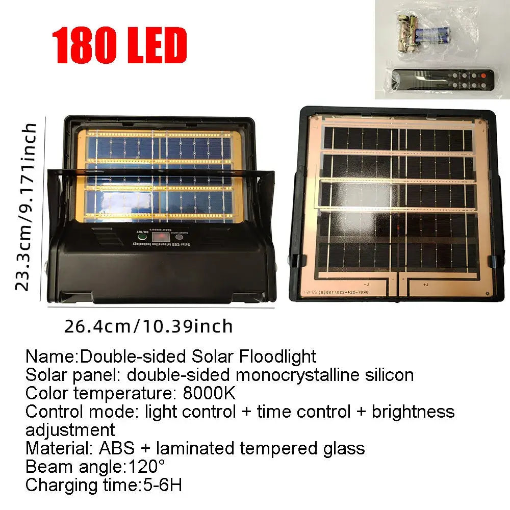 Solar Garden Lights Outdoor Waterproof with Motion Sensor and Remote Solar Street Lamp Security Lights for Parking Yard tableandwalllamps