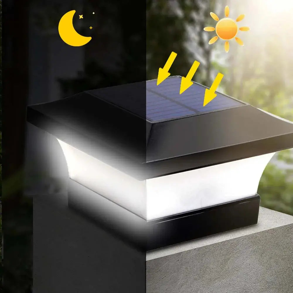 1-4pcs Solar Light Outdoor LED Post Deck Cap Fence Landscape Lamp Waterproof IP65 Garden Gate Solar Powered Lamp Decoration tableandwalllamps