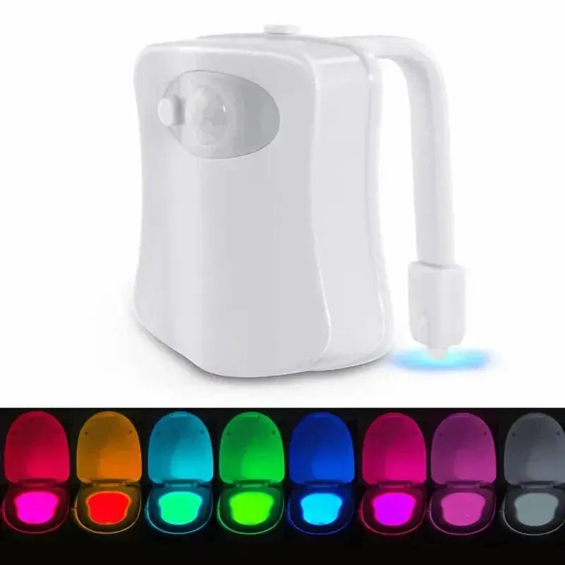 Toilet Night Light PIR Motion Sensor Toilet Lights LED Washroom Night Lamp 8/16Colors Toilet Bowl Lighting For Bathroom Washroom tableandwalllamps