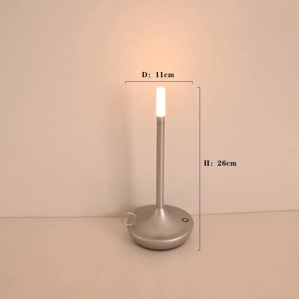 Candle Creative Atmosphere Table Lamp Rechargeable Touch Camping Desk Lamps for Coffee Restaurant Table Decoration Night Light tableandwalllamps