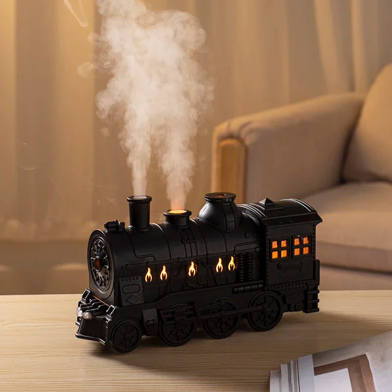 300ML Essential Oil Fragrance Diffuser Ultrasonic Air Humidifier for Home Room Aromatherapy Mini Train Humidifiers Mist Sprayer tableandwalllamps